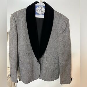 Women’s blazer, velvet and wool